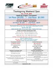 ABT Thanksgiving Weekend Open